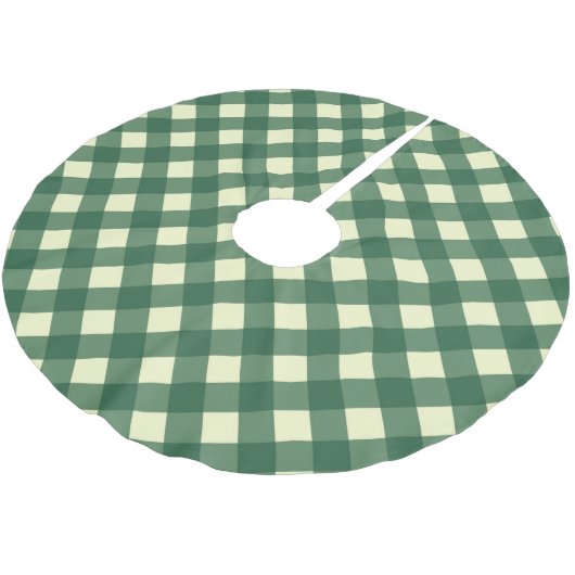 GINGHAM CHECK KERSTBOOM ROK (Gekanteld)