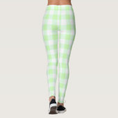 Gingham Check Light Green Leggings (Achterkant)