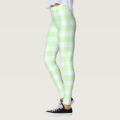 Gingham Check Light Green Leggings (Links)