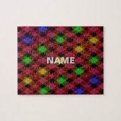 Gingham Check Multicolored Pattern Legpuzzel (Horizontaal)