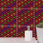 Gingham Check Multicolored Pattern Tegeltje