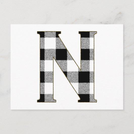 Gingham Check N Briefkaart (Voorkant)
