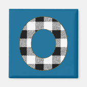 Gingham Check O Magneet (Voorkant)