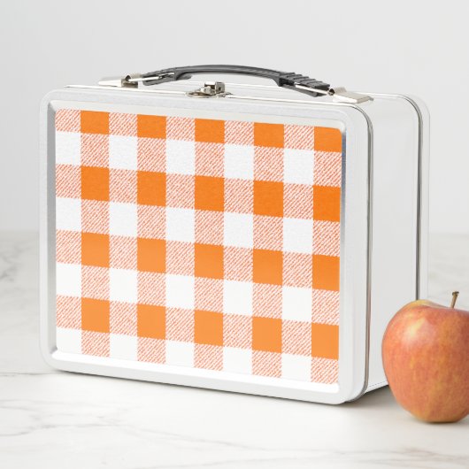 Gingham Check Oranje (In situ)