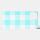Gingham Check Pattern (lichtblauw) Case-Mate iPhone Case (Achterkant (horizontaal))