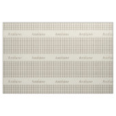 Gingham Check Pattern Monogram Khaki Sand Beige Stof (Fat Quarter)