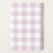 Gingham Check Pink Personalized Journal Notebook (Verso)