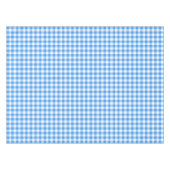 Gingham Check Tablecloth | Blauwe en witte control Tafelkleed (Voorkant (Horizontaal))
