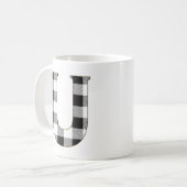 Gingham Check U Koffiemok (Voorkant links)