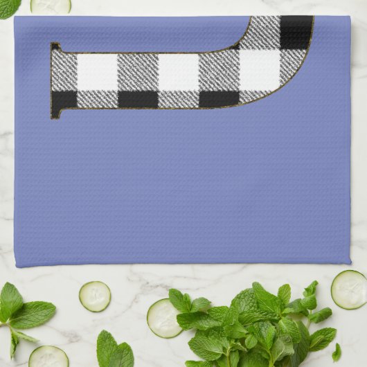 Gingham Check U Theedoek (Gevouwen)