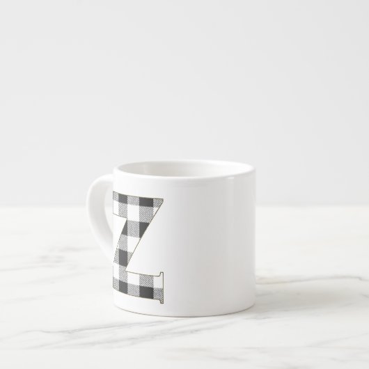 Gingham Check Z Espresso Kop (Voorkant links)
