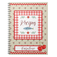 Gingham Cherry Recept Notitieboek