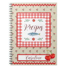 Gingham Cherry Recept Notitieboek