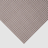 Gingham-Chocolate-Brown-Tissue Wrapping Paper Tissuepapier (Detail)
