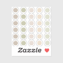 Gingham cirkels voor planner / tijdschriften sticker