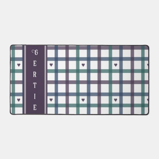 Gingham Cœur Violet (Recto)