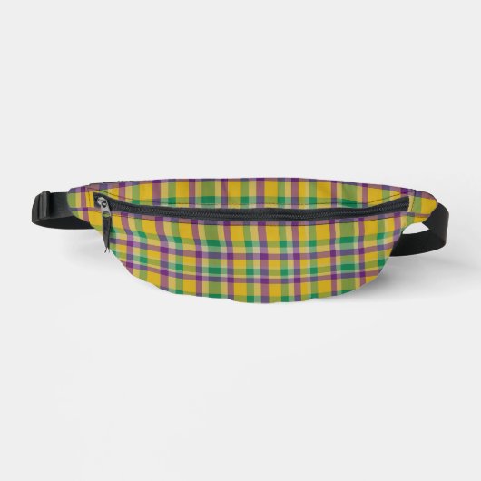 Gingham coloré à motif de Mardi Gras (Recto)