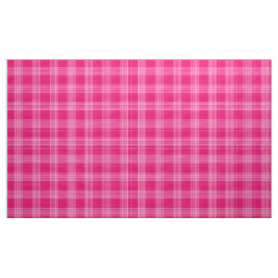 Gingham Controleer roze en witte stof