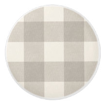 Gingham controleert plaid neutraal beige
