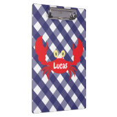 Gingham Crab - Gepersonaliseerd klembord (Rechts)