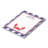 Gingham Crab Persoonlijk Notitieblok (Gedraaid)