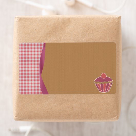 Gingham Cupcake Labels (Insitu)