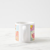 Gingham Dreaming van Zomer Espresso Mok (Achterkant)