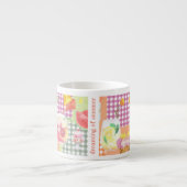 Gingham Dreaming van Zomer Espresso Mok (Voorkant)