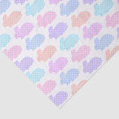 Gingham Easter Bunny Pattern Tissuepapier (Detail)