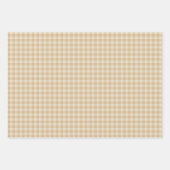 Gingham Elegant Cream - Inpakpapier vellen (Voorkant)