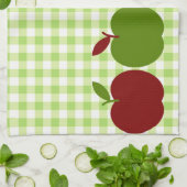 Gingham en appels theedoek (Gevouwen)