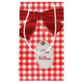 Gingham en Bow Klein Cadeauzakje (Voorkant)