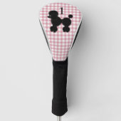 Gingham en Poodle met het Hoesje van de Bestuurder Golfheadcover (Voorkant)