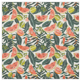 Gingham Fruit Motief Stof