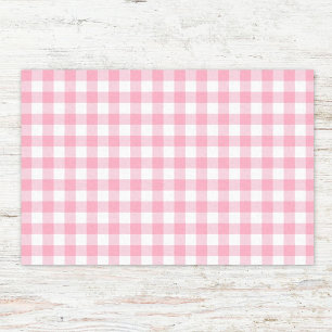 Gingham geruite patroon in pasteltinten tissuepapier