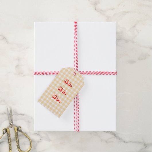 Gingham Gift Labels Cadeaulabel (Met Touw)