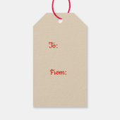 Gingham Gift Labels Cadeaulabel (Achterkant)