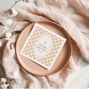 Gingham Goose Baby shower Servet