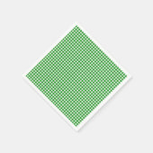 Gingham-Green Paper Napkins Servetten (Hoek)