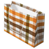 Gingham Groot Cadeauzakje (Voorkant Gekanteld)