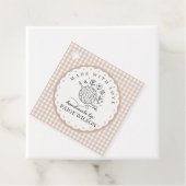 Gingham Haakwerk Bedankjes Labels (In situ)