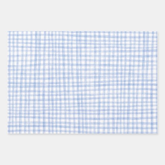 Gingham Handgemaakte Patroon Schattigee CUSTOM Inpakpapier Vel (Voorkant 3)