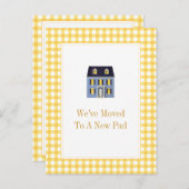 Gingham Home Moving Briefkaart (Voorkant / Achterkant)
