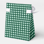Gingham-Jade Green-Favor Box, Tent Bedankdoosjes (Achterkant)