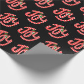 Gingham Joy op Black Cadeaupapier (Hoek)