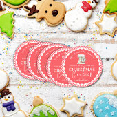 Gingham Kerstkoekjes Bakkerij Label