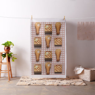 gingham kip wafels stof