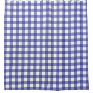 Gingham Lavendel Wit Douchegordijn