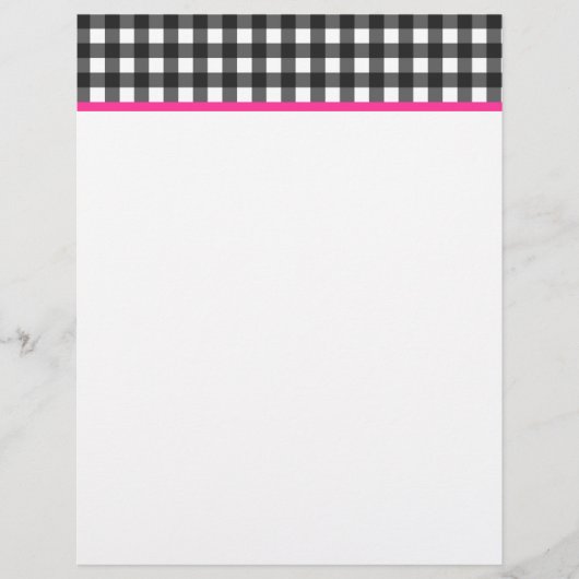 Gingham Letterhead (Voorkant)