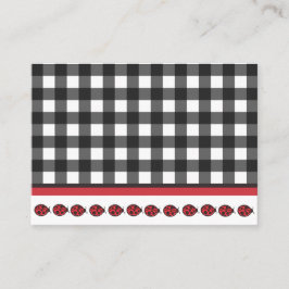 Gingham Lieveheersbeestje Visitekaartje